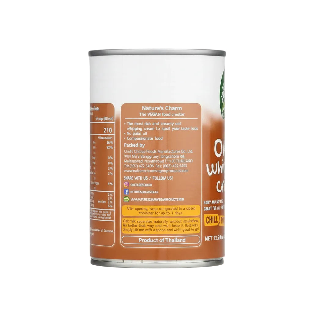 Nature’s Charm Vegan Oat Whipping Cream (400ml)