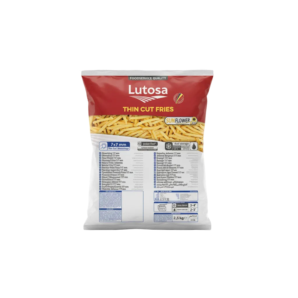 Lutosa Thin Cut Shoestring Fries (2.5kg)
