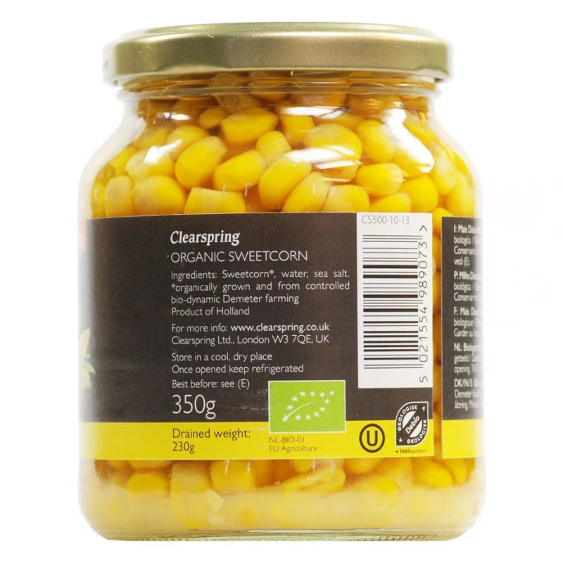 Clearspring Organic Bio Kitchen Sweetcorn (350g)