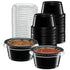 Black Portion Cup with Lid – (2 oz)