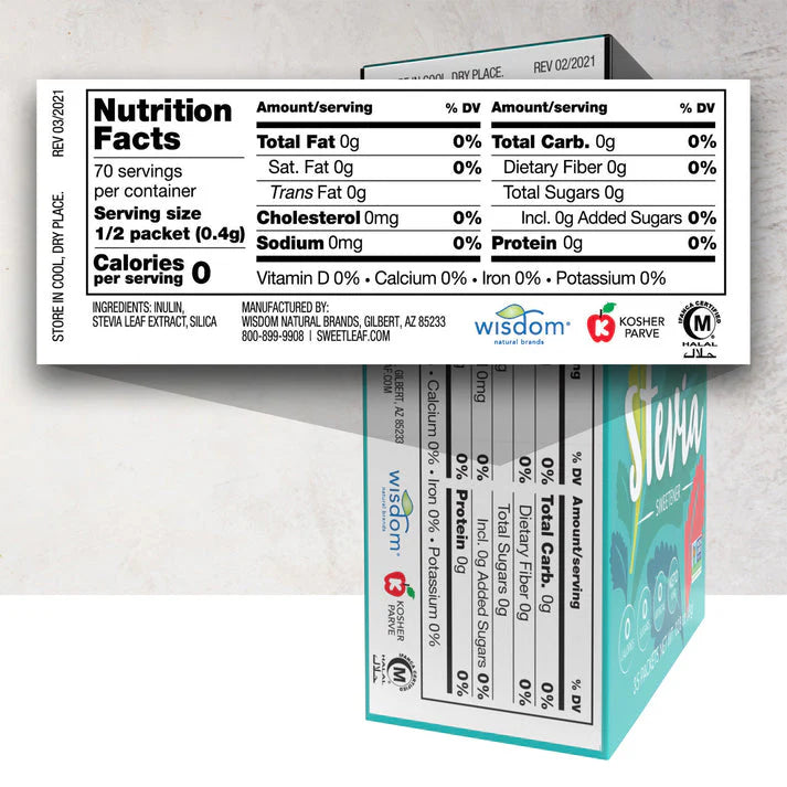 SweetLeaf Stevia Sweetener Packets (35)