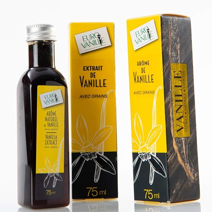 Euro Vanille Liquid Vanilla Extract with Seeds (75ml)