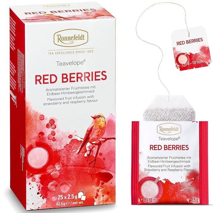 Ronnefeldt Teavelope Red Berries Flavored Fruit Tea (25 bags)