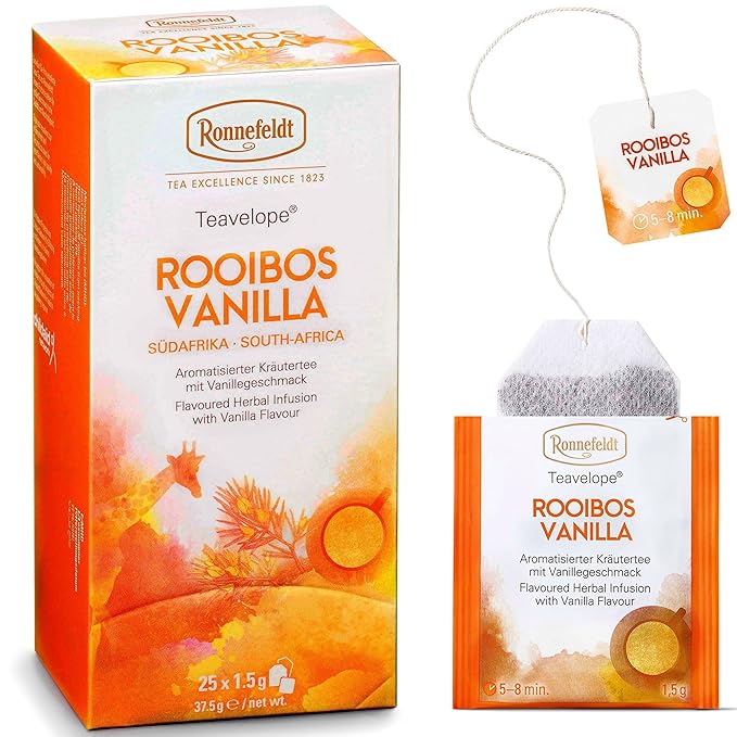Ronnefeldt Teavelope Rooibos Vanilla Herbal Tea (25 bags)