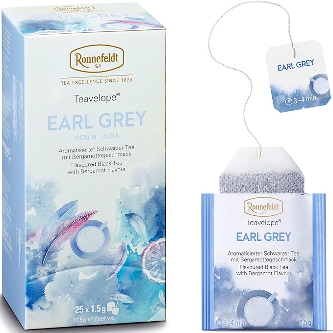 شاي رونفيلدت الأسود بنكهة إيرل جراي (25 كيسًا)