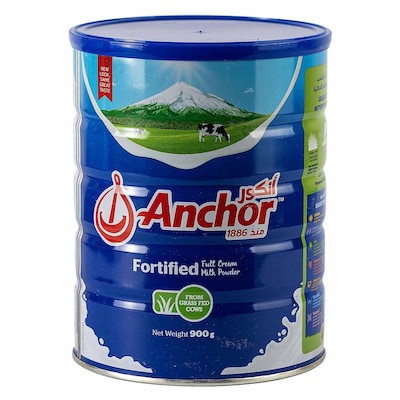 Anchor Full Cream Milk Powder (900g Tin)