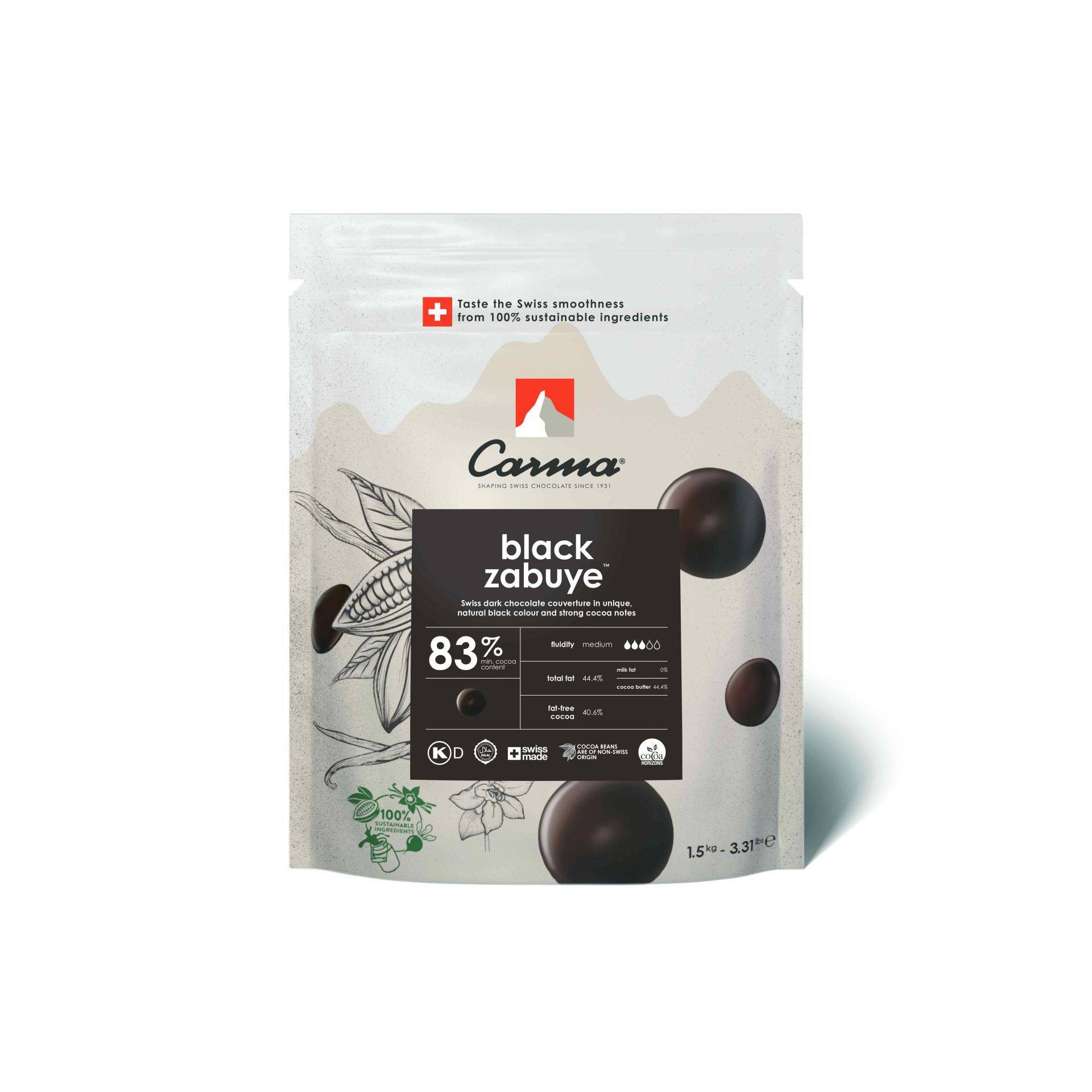 Carma Black Zabuye 83% (1.5kg)