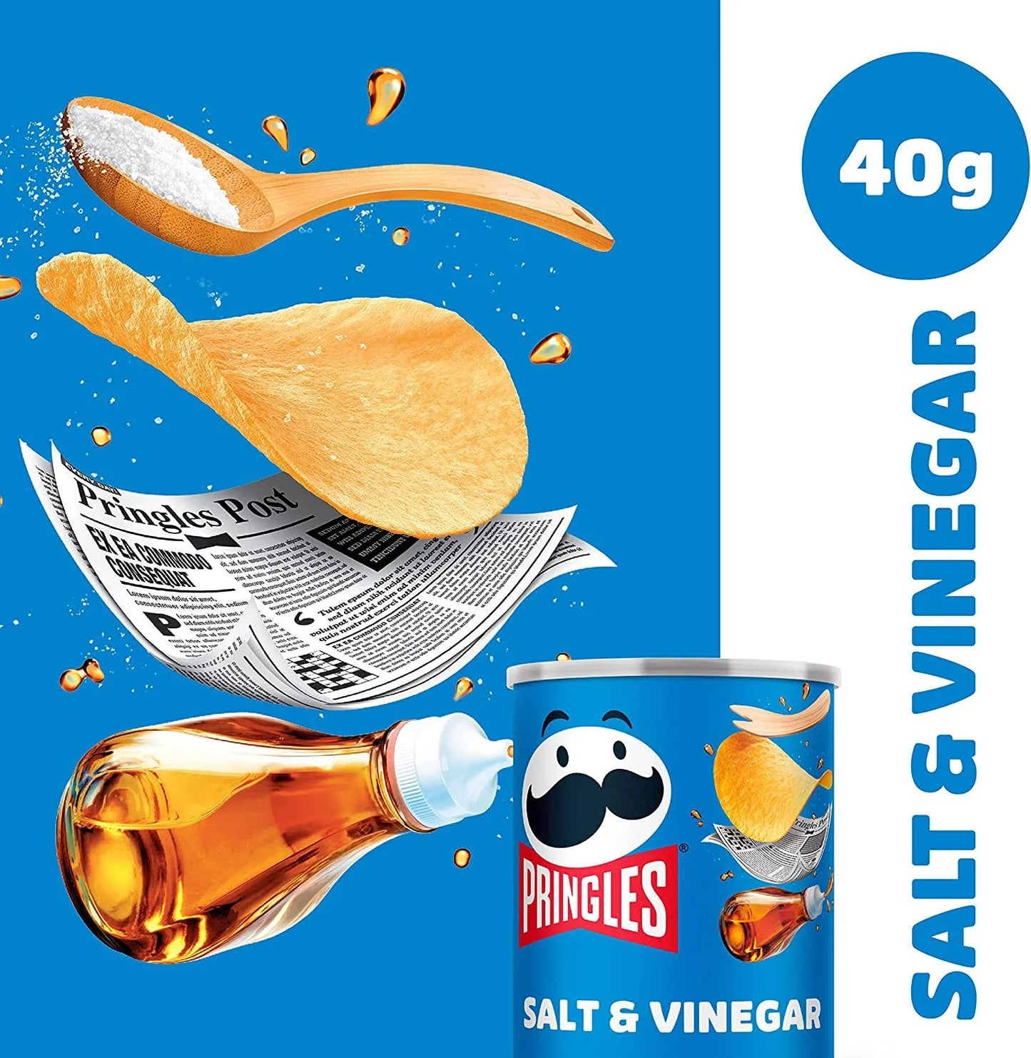 Pringles Salt & Vinegar Chips (40g)