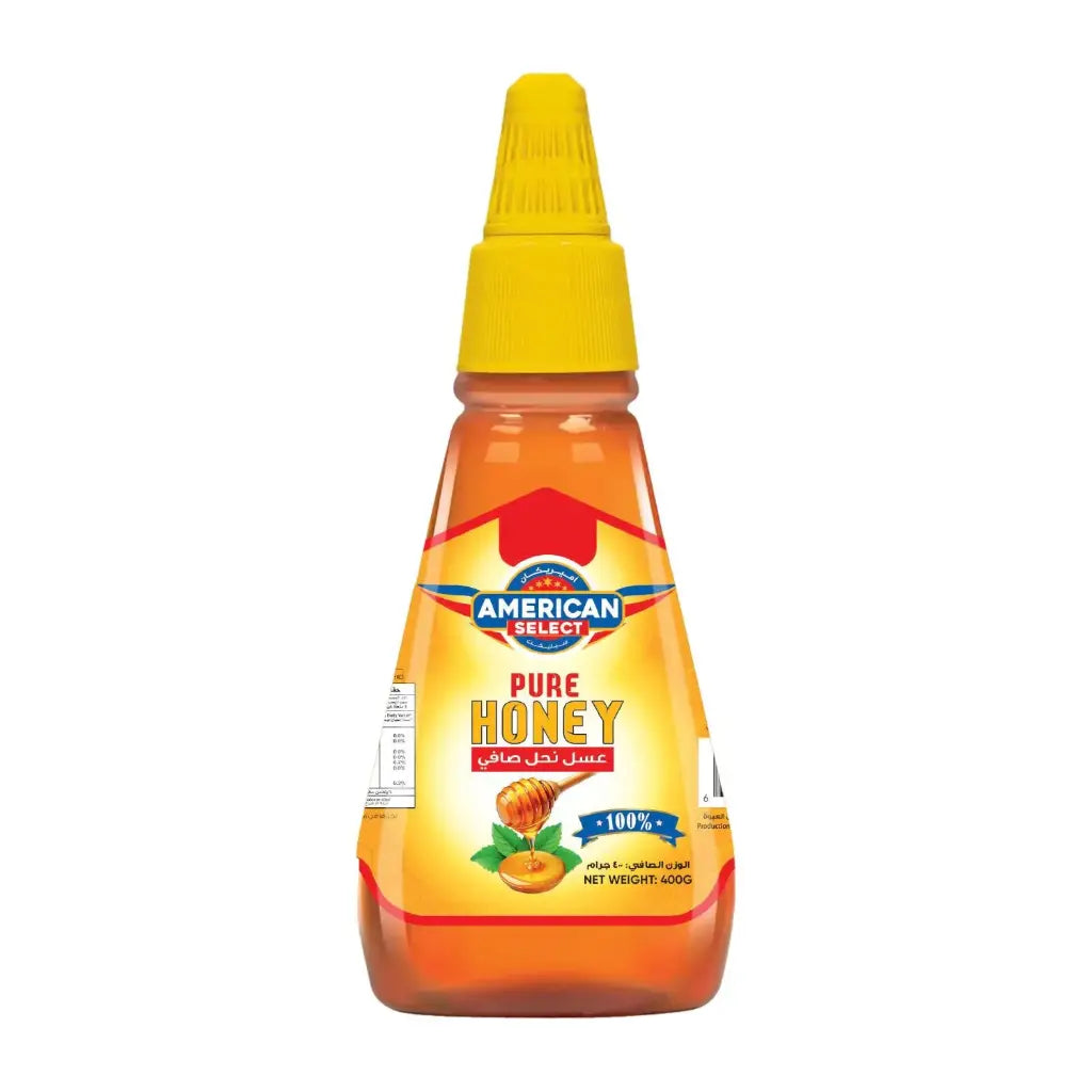 زجاجة ضغط من العسل العضوي النقي من أمريكان سيليكت (400 غرام)