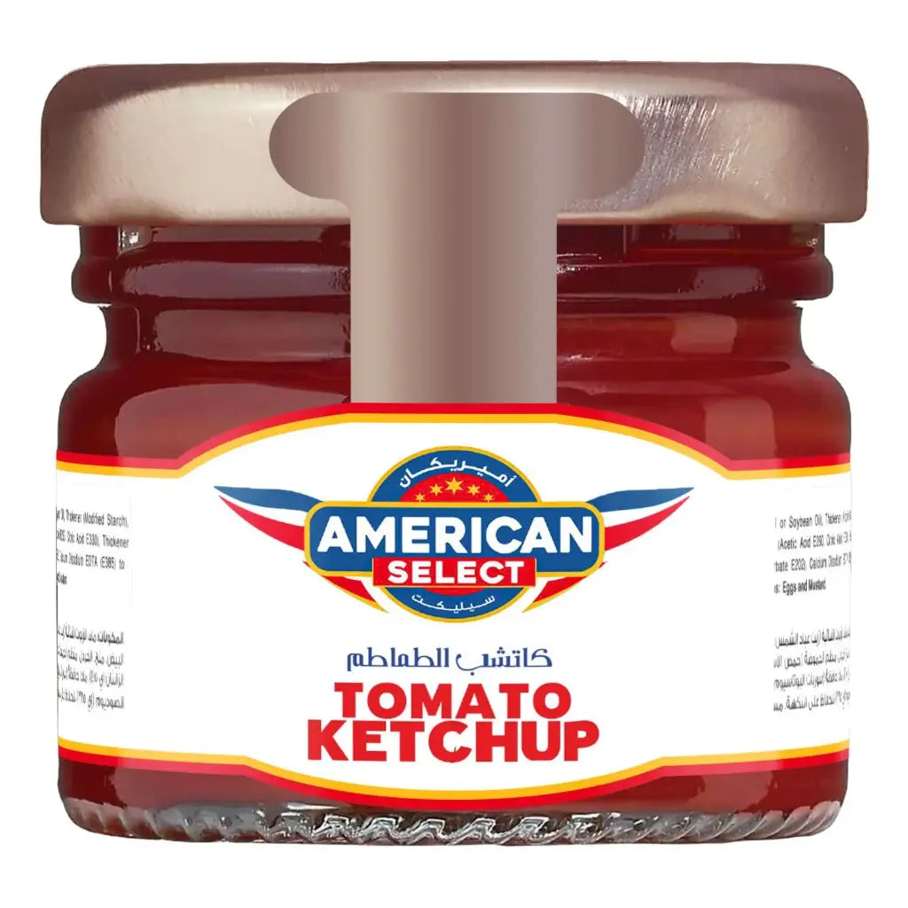 American Select Tomato Ketchup Glass Bottle - 28 Gm
