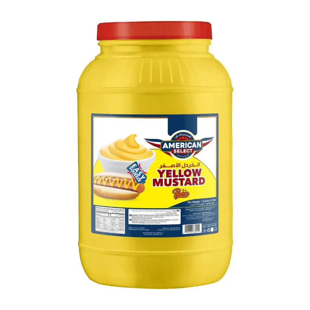 American Select Yellow Mustard Jar - 1 Gal