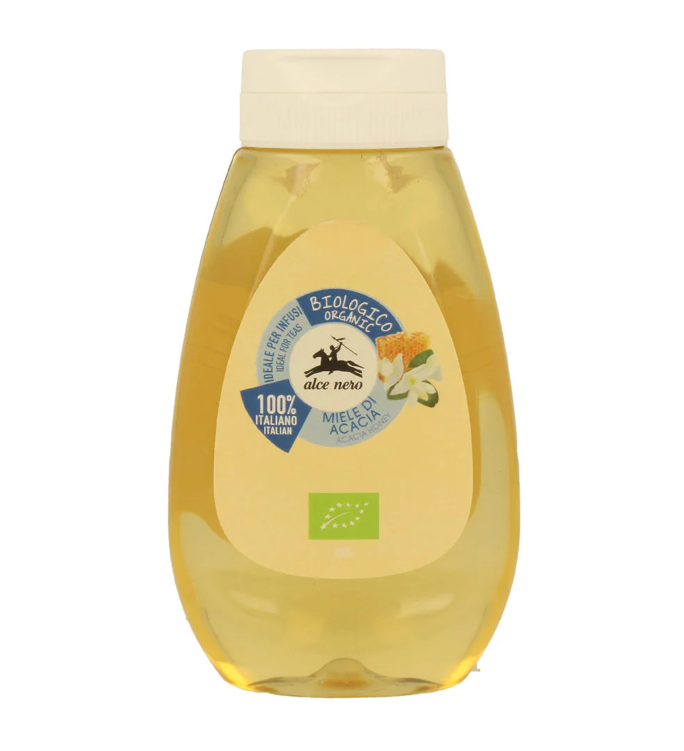 زجاجة ضغط من عسل الأكاسيا العضوي من ألسي نيرو (250 غرام)