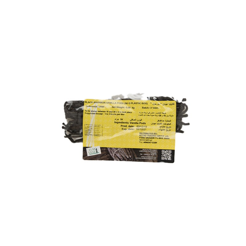 Euro Vanille Bourbon Vanilla Pods (50g)