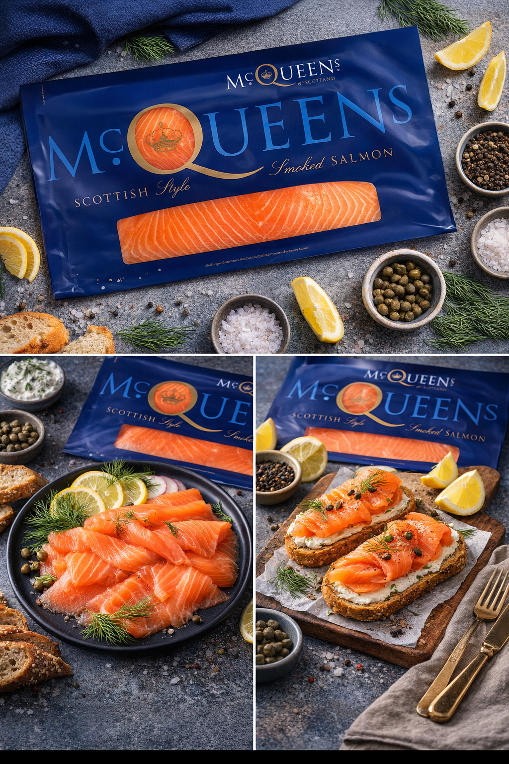 Mc Queen Smoked Salmon Long Sliced