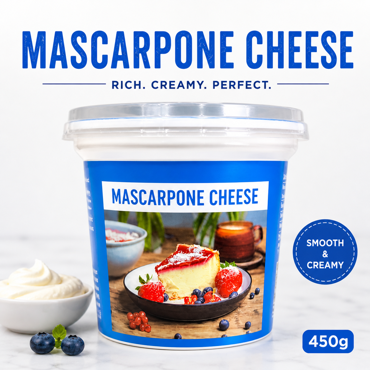 Yasmin Farms Mascarpone Cheese (450g)