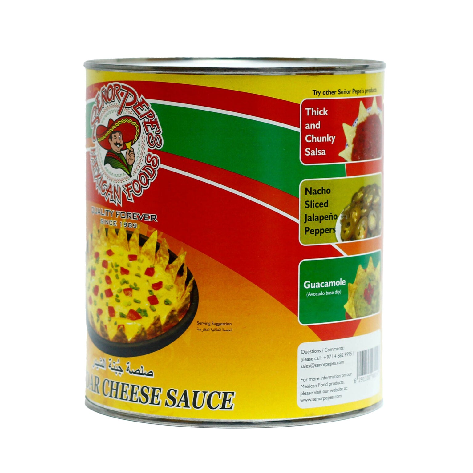 Senor Pepe’s Cheddar Cheese Sauce (3kg Tin)