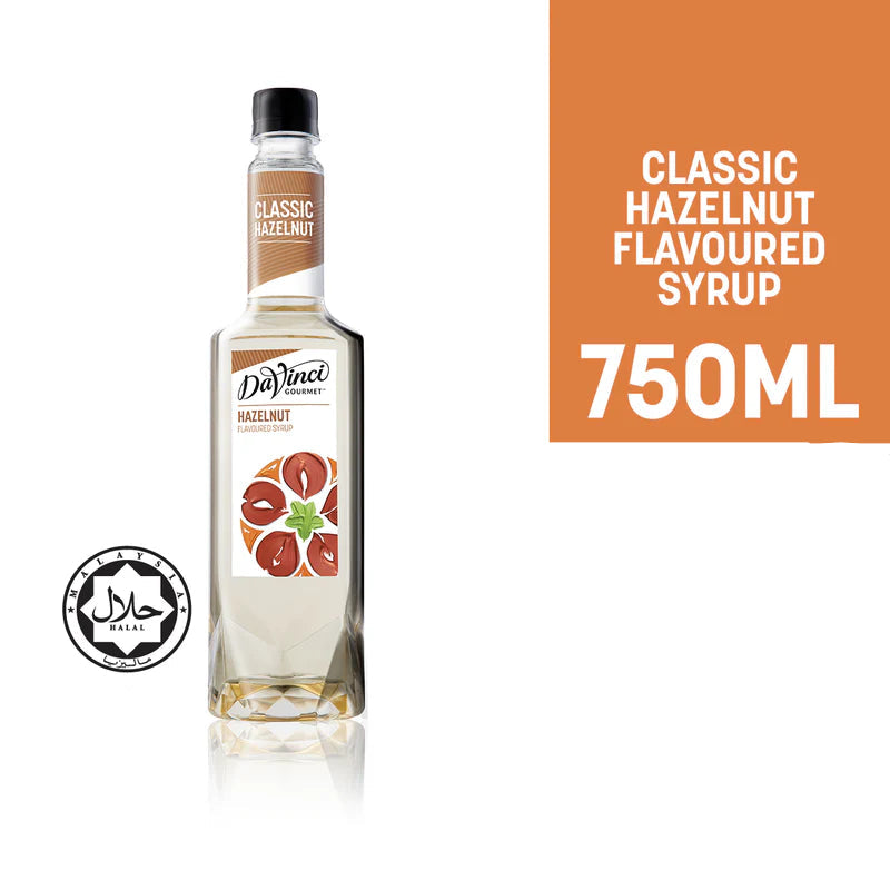 DaVinci Gourmet Classic Hazelnut Syrup (750ml)