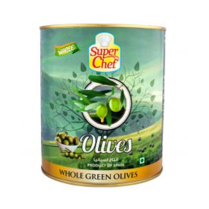 SUPERCHEF OLIVES GREEN WHOLE  3 KG