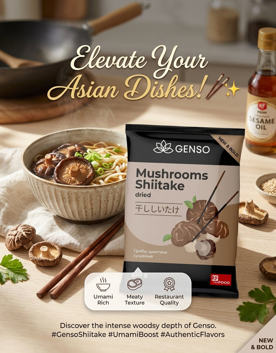 Genso Dried Shiitake Mushrooms (250g)