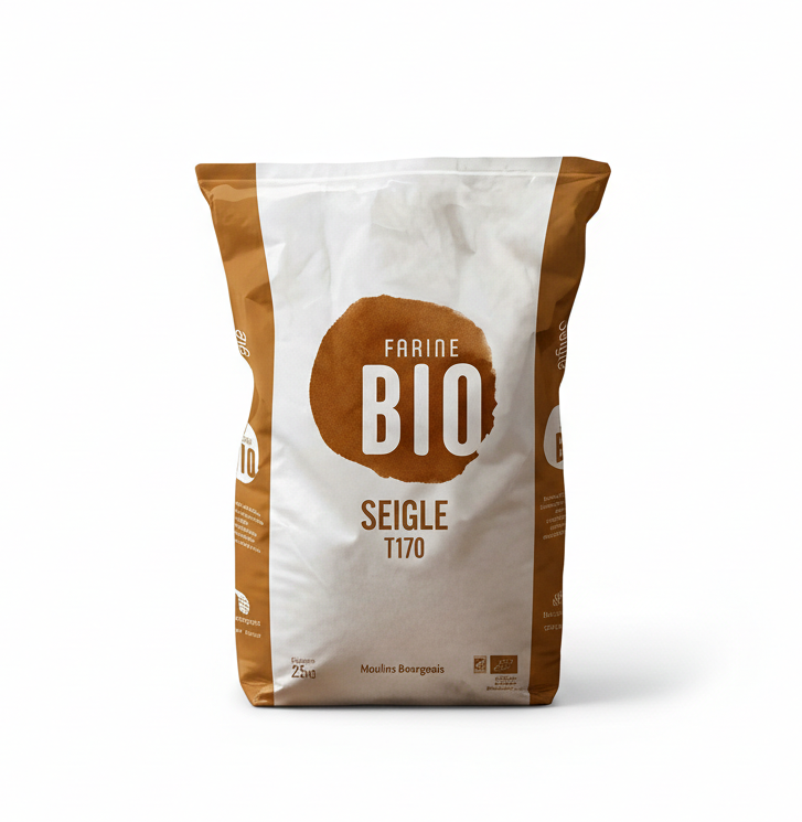 Moulins Bourgeois Organic Rye Flour T170 Stone Ground (25kg)