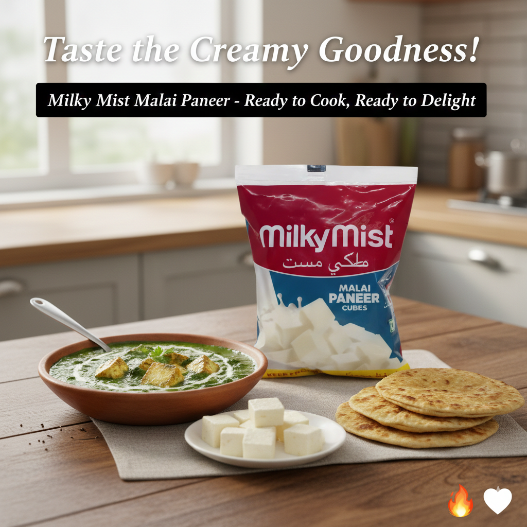 Milky Mist Malai Paneer Cubes (200g, Frozen)