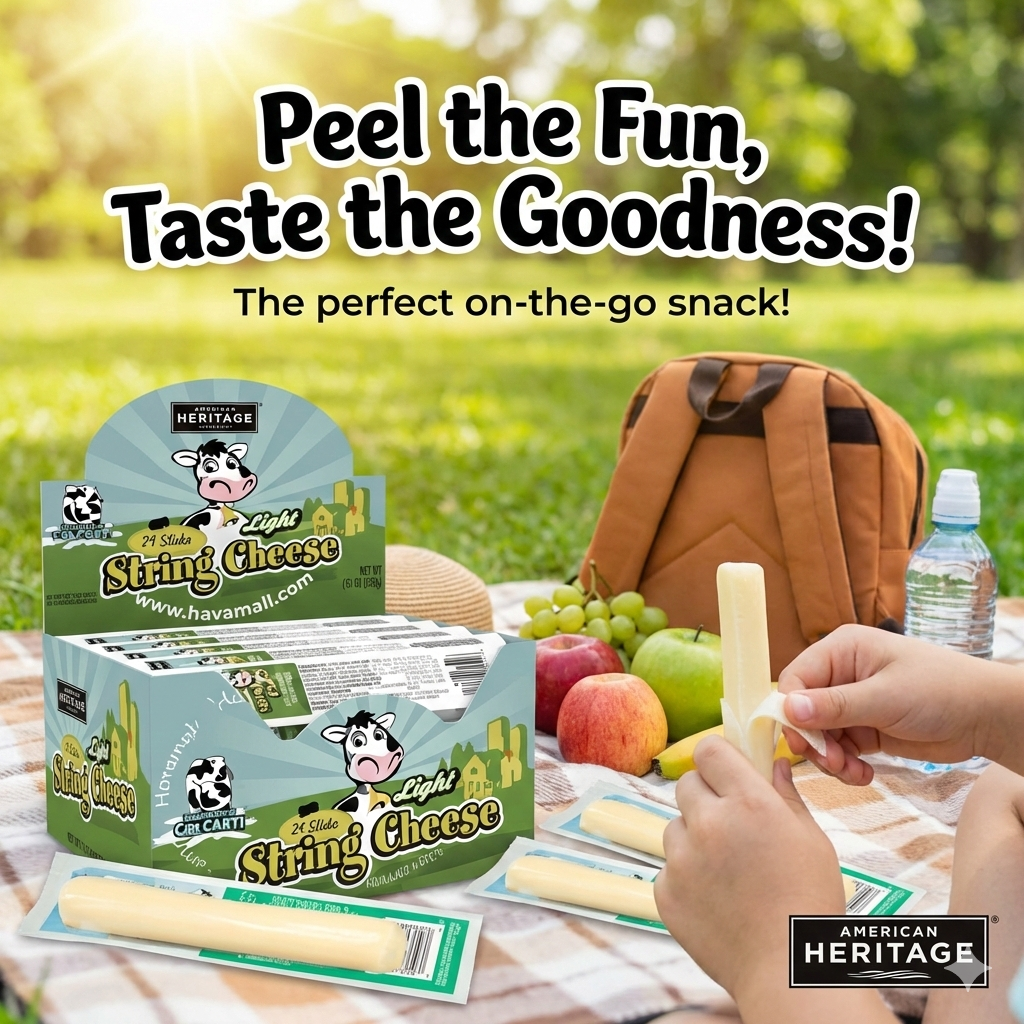 American Heritage Light String Cheese (29g x 96)