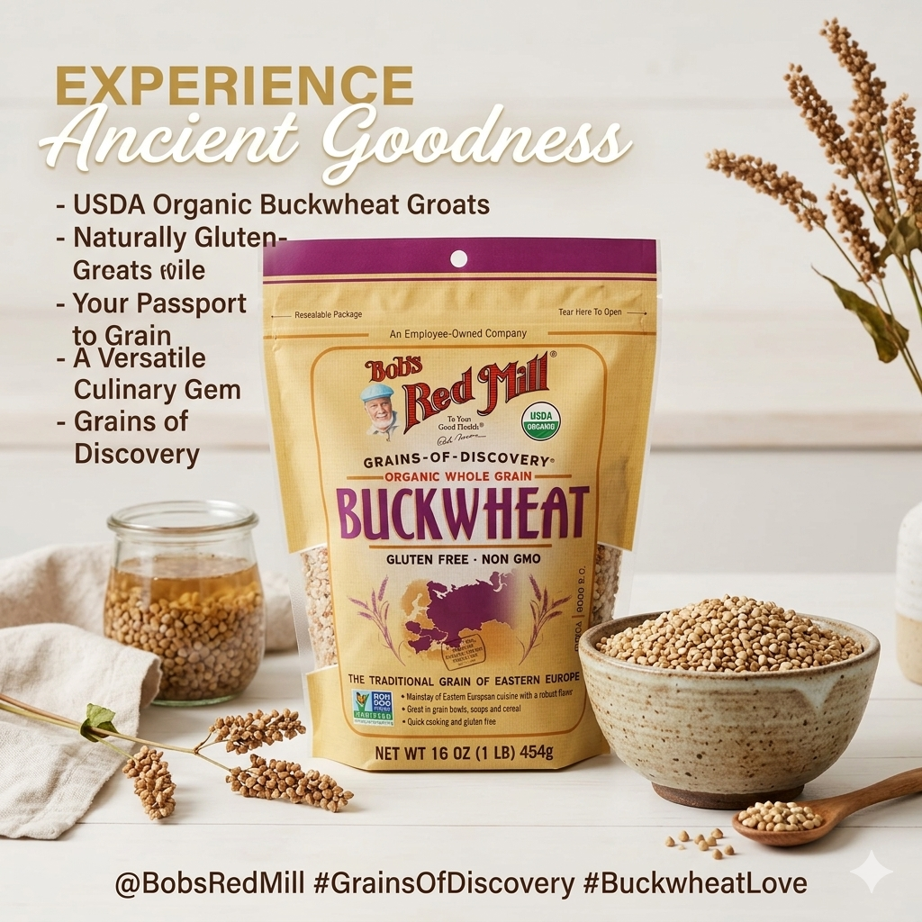 Bob’s Red Mill Organic Whole Grain Buckwheat Groats (454g)