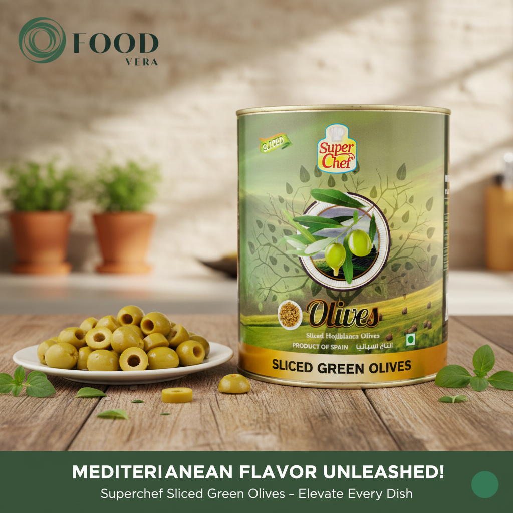 Superchef Green Sliced Olives (3kg)