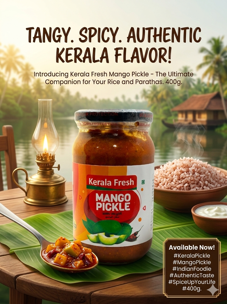 Kerala Fresh Mango Pickle (400g)