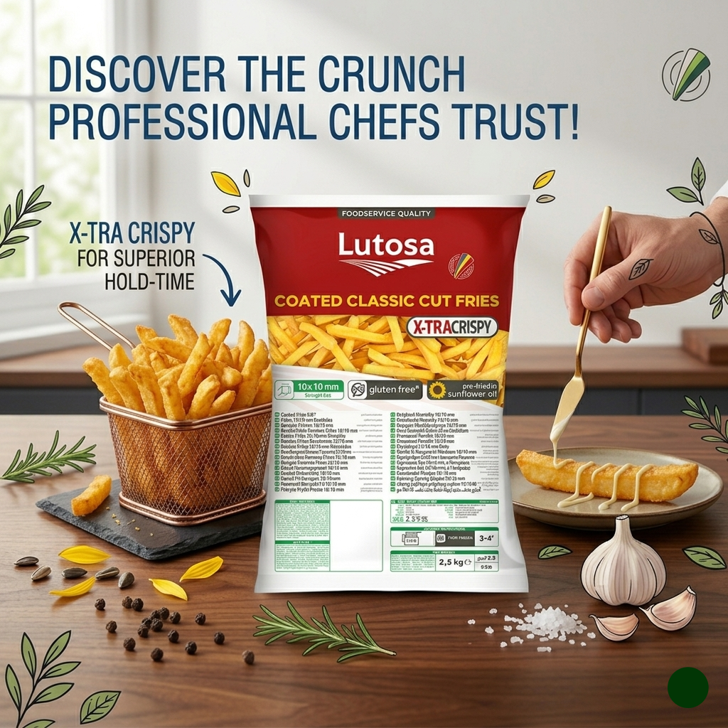 Lutosa Coated Classic Cut Fries (2.5kg)