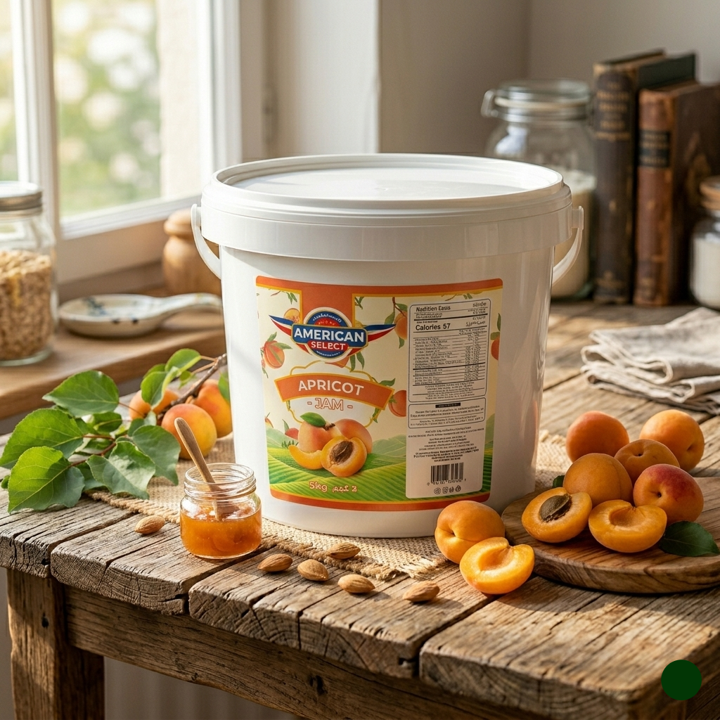 American Select Apricot Jam HDPE Jar - (5Kg)