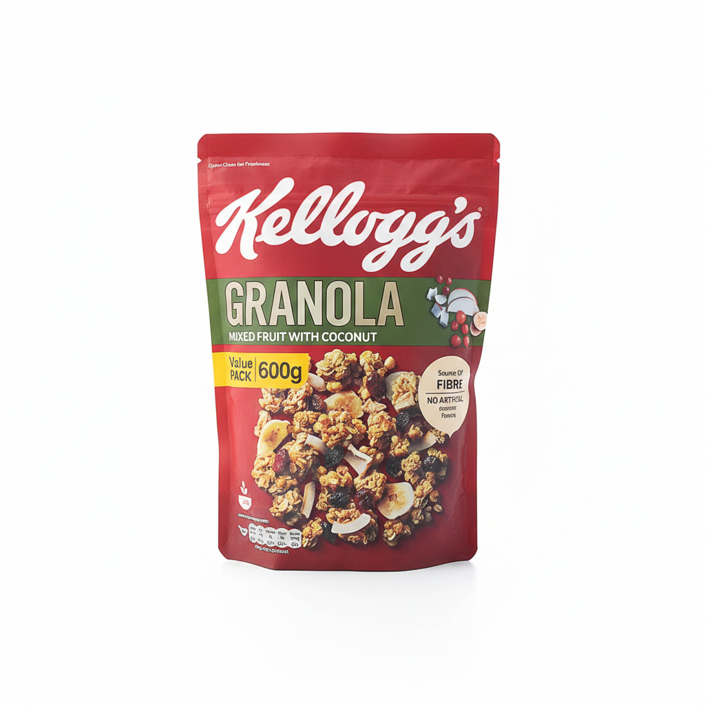 جرانولا كيلوجز - فواكه مشكلة وجوز الهند (600 غرام) 