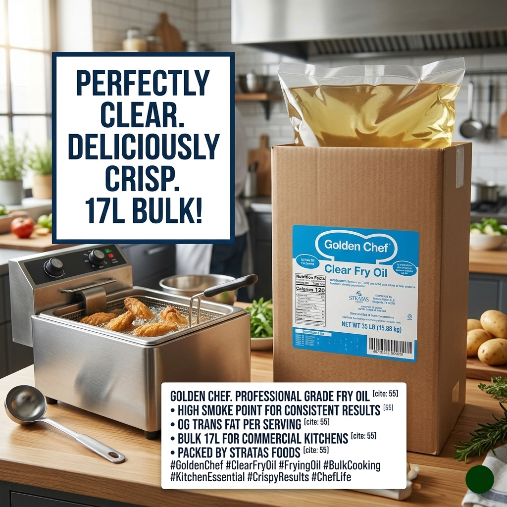 زيت فول الصويا الصافي للقلي من جولدن شيف (17 لتر)