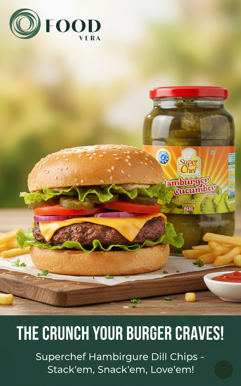 Superchef Hamburger Dill Chips Pickle (946ml)