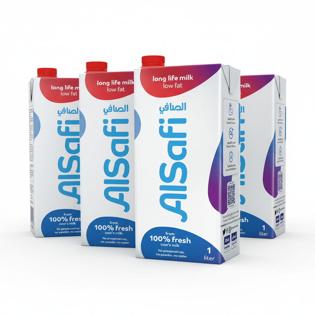 حليب الصافي طويل الأجل قليل الدسم (1 لتر) 