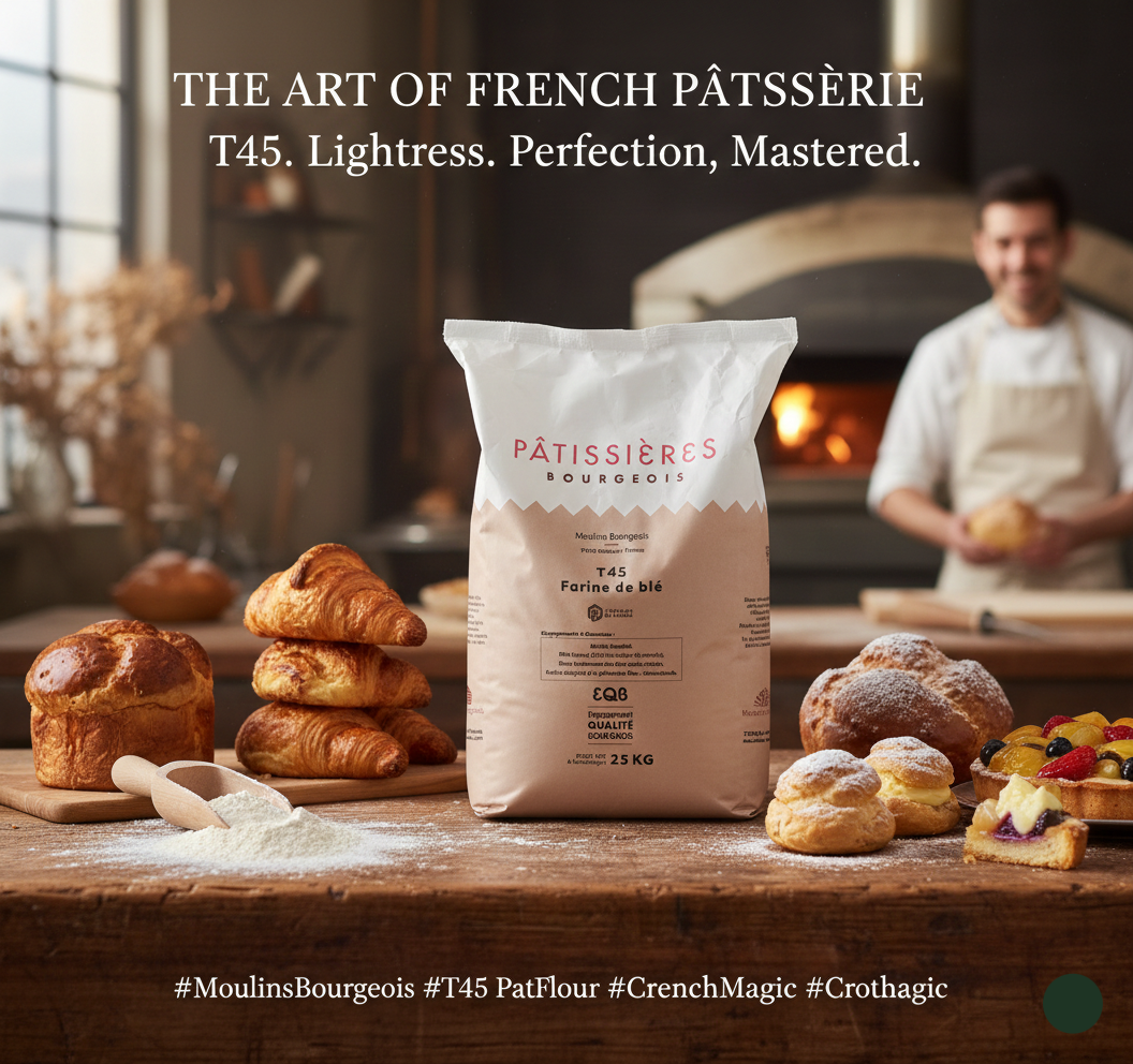 Moulins Bourgeois Wheat Flour T45 For Pastry (25kg)