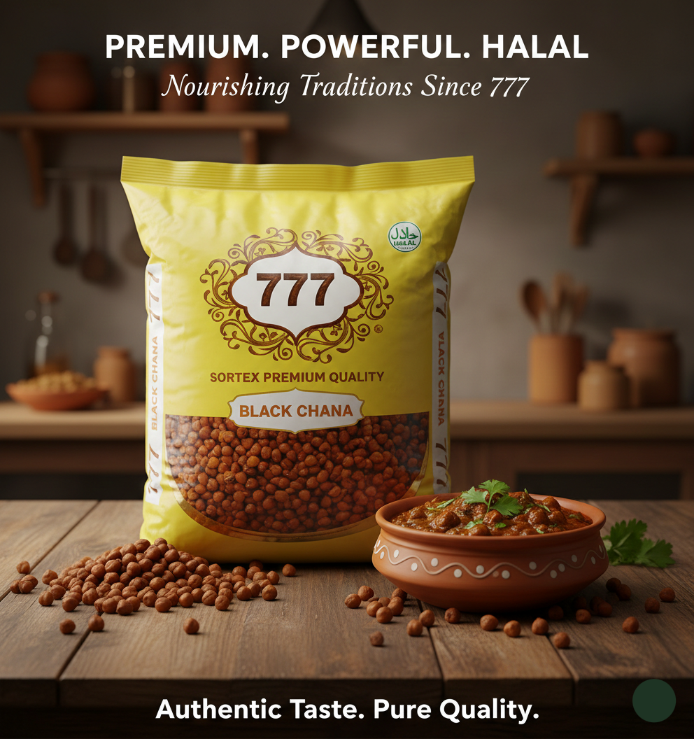 777 Premium Black Chana (15kg)
