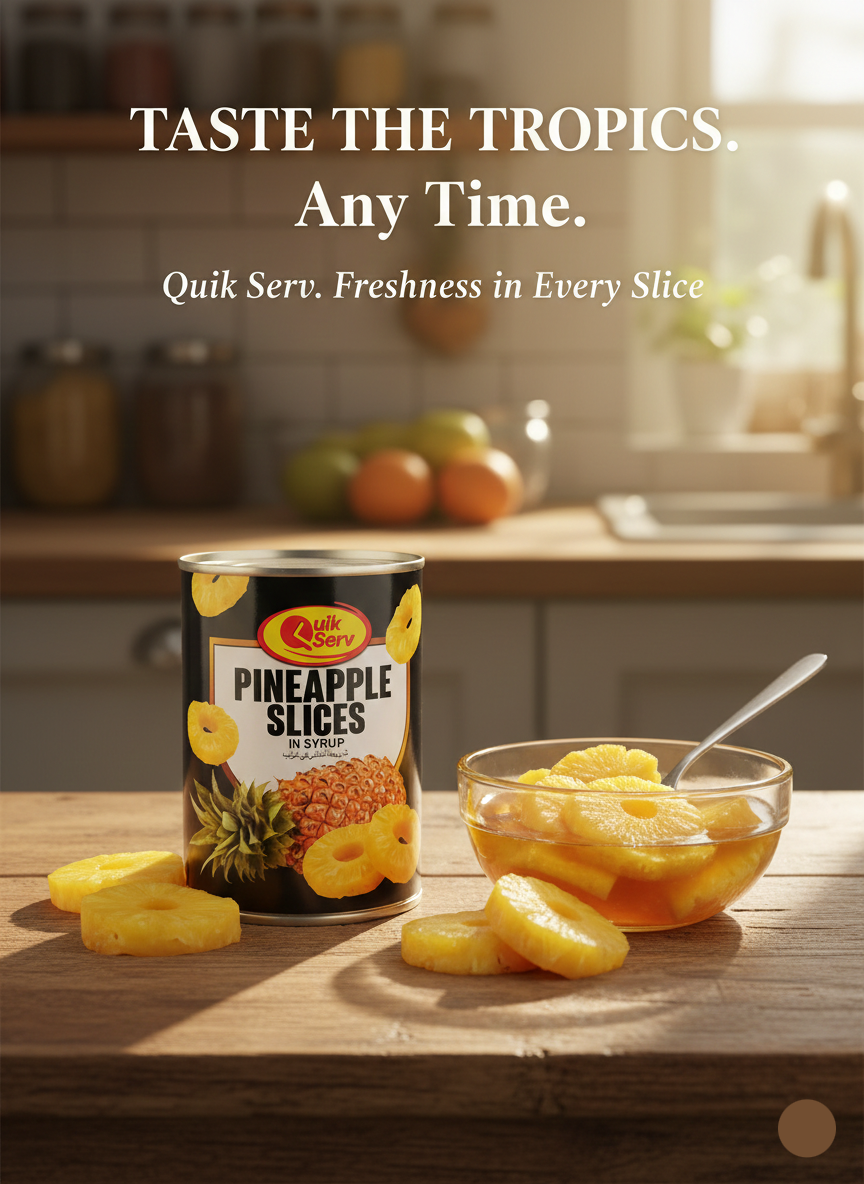 شرائح أناناس سريعة التحضير في شراب (565 غرام)
