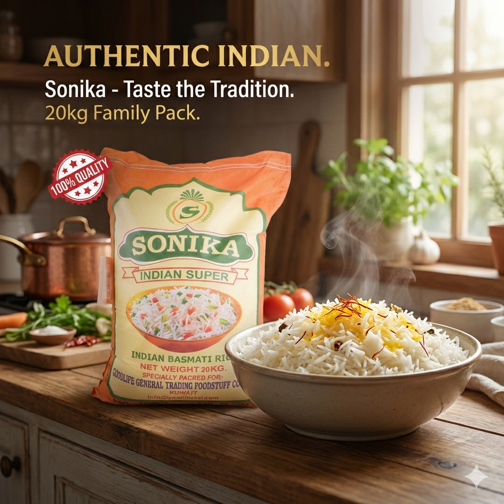أرز سونيكا بسمتي هندي سوبر (20 كجم) 