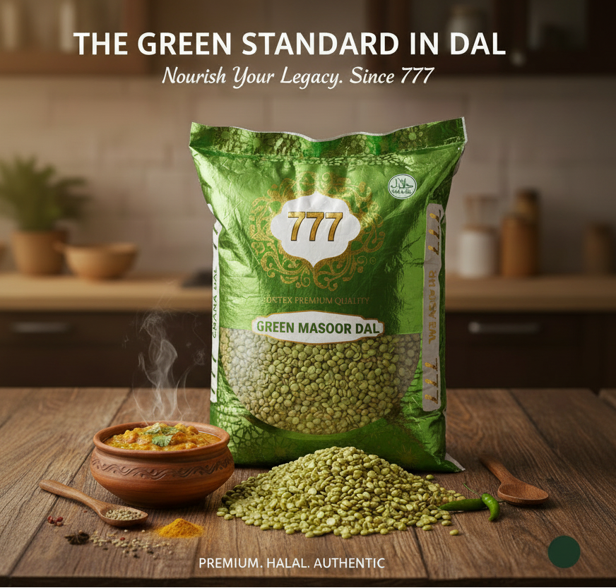 777 Premium Green Masoor Dal (15kg)