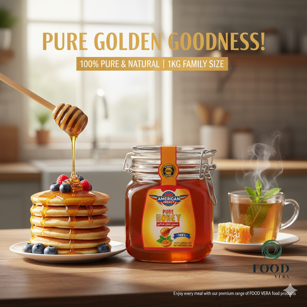 American Select Pure Honey (1kg Glass Jar)