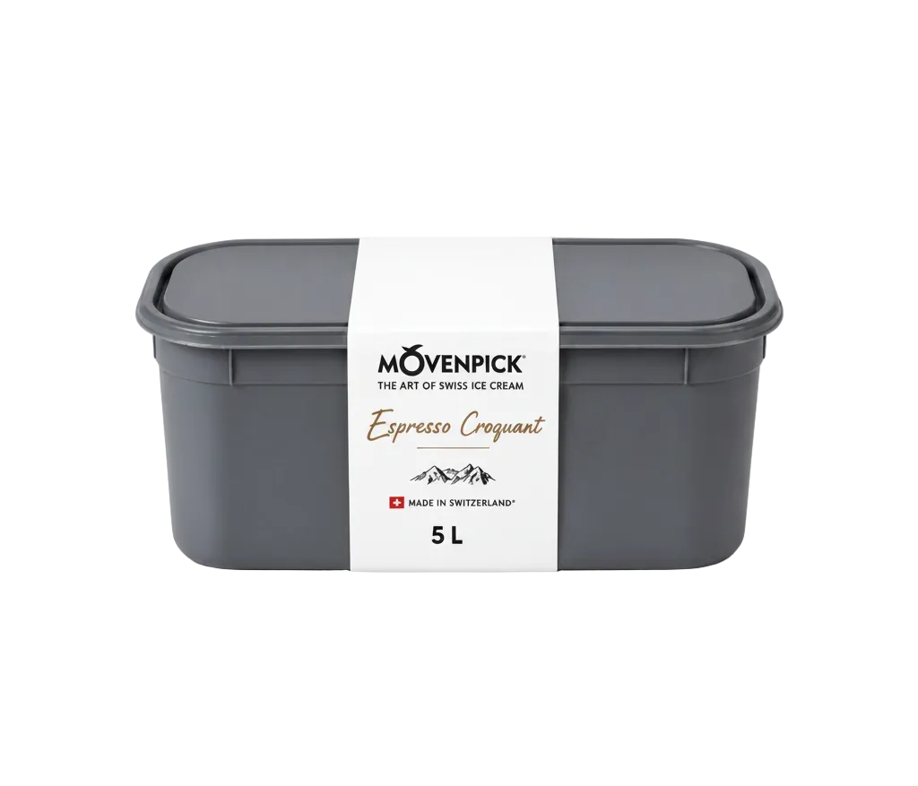 Mövenpick Espresso Croquant Ice Cream 5L