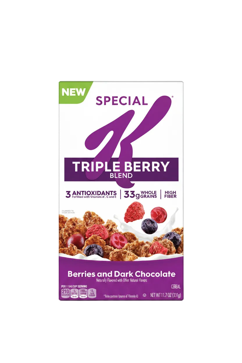 Kellogg’s Special Triple Berry Blend with Berries & Dark Chocolate Cereal (331g)