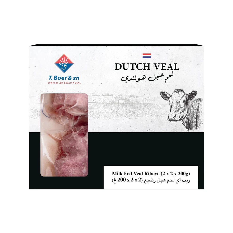 T.Boer & zn Milk Fed Veal Ribeye (2 x 2 x 200g)