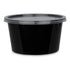 Black Round Micro Container – (450ml)