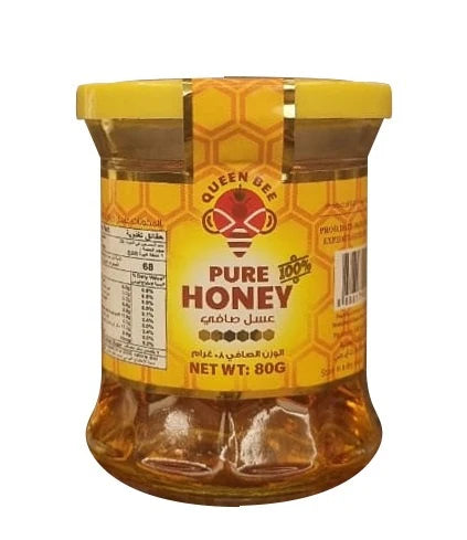 Queen-Bee Honey – Mug Glass Bottle (80g)