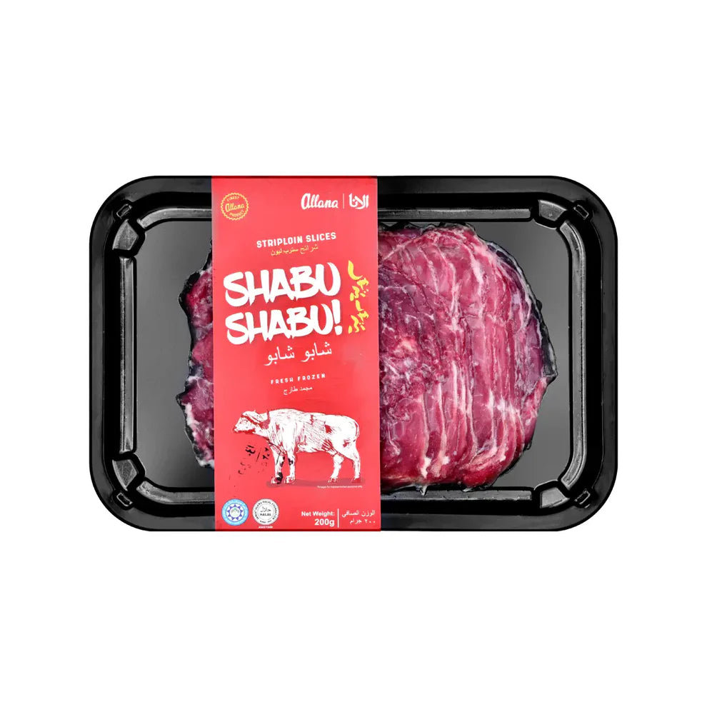 Allana Shabu Shabu Buffalo Striploin Slices (200g)