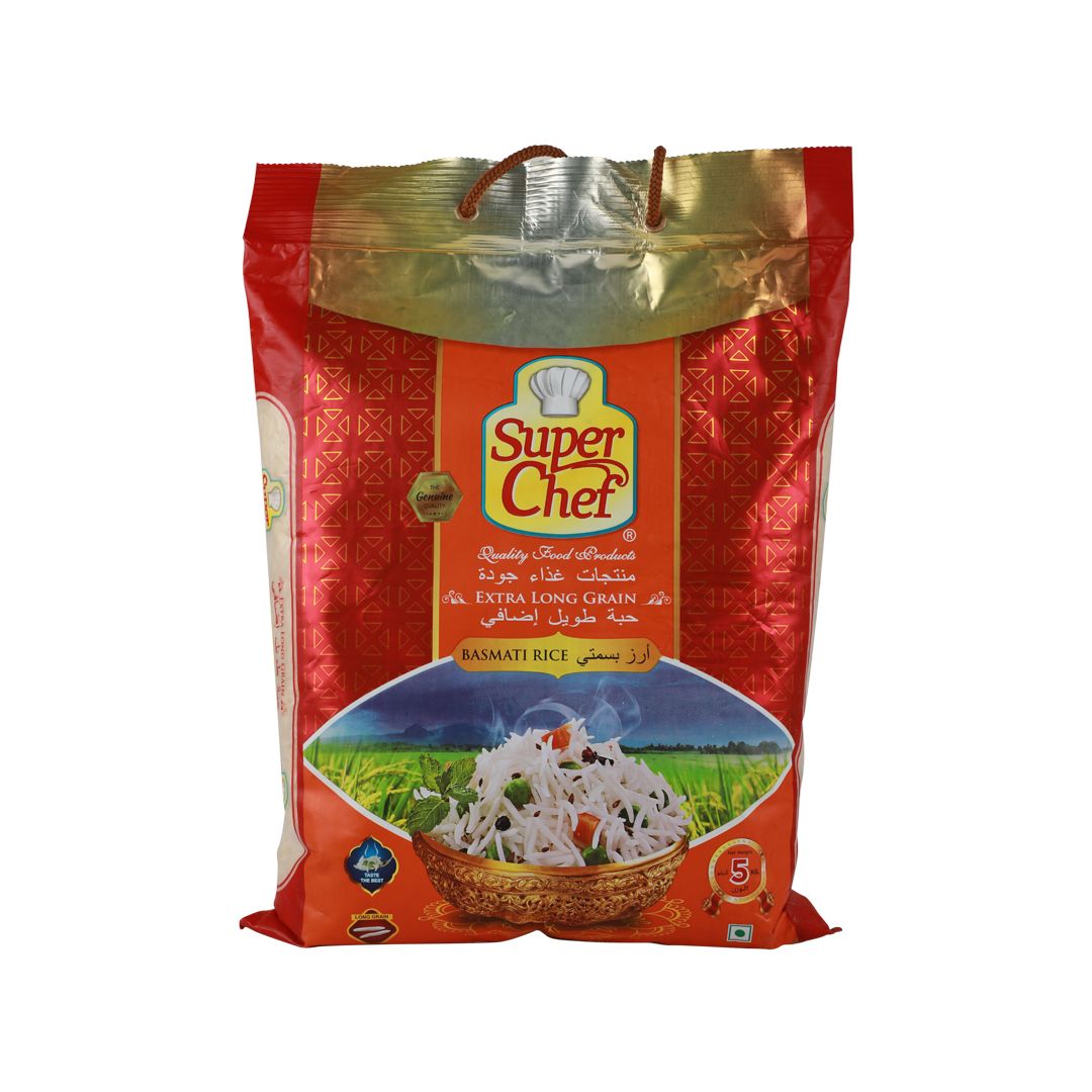 Super Chef Extra Long Grain Basmati Rice 5Kg