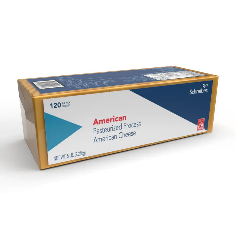 Schreiber American Pasteurized Process Cheese (120 Slices / 2.26kg)