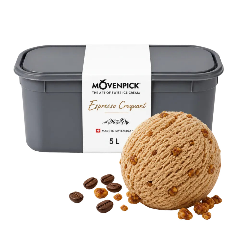 Mövenpick Espresso Croquant Ice Cream 5L